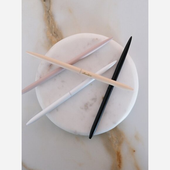 Slim Ballpoint Pens – Set of 4 Matte Neutrals, Black Ink - Picture 4 of 5